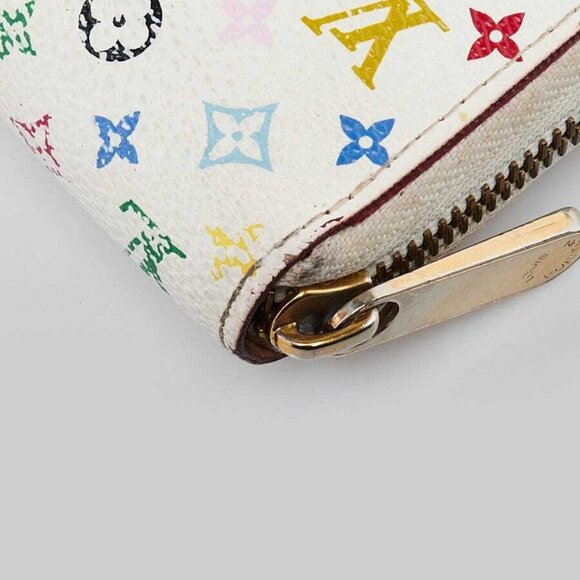 Louis Vuitton White Monogram Multicolore Zippy Wallet - Picture 3 of 8